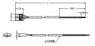CN-14H-C1 CN-14H-C3 帶電纜的連接器(另售)